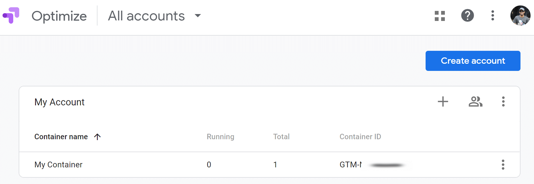 google-optimize-container-id