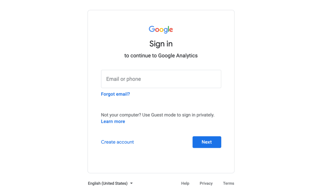 sign in to google