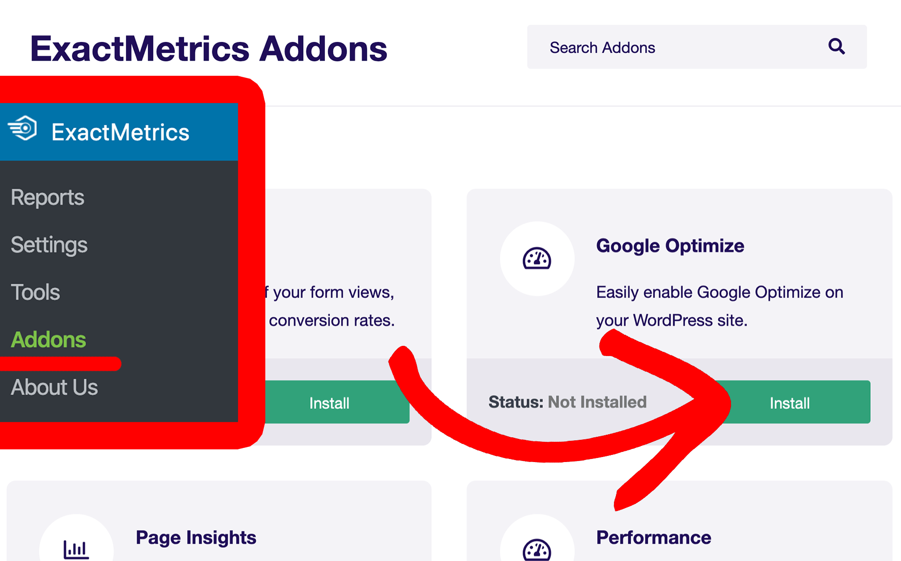 install-google-optimize-addon