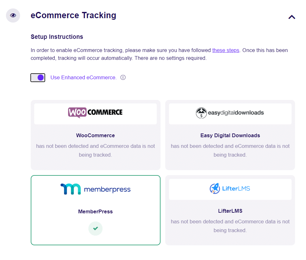 enable enhanced ecommerce