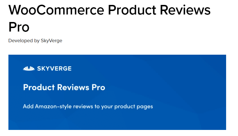 product reviews woocommerce plugin