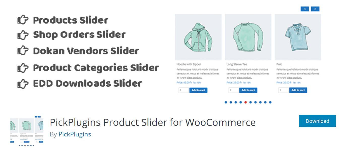 woocommerce product slider plugin