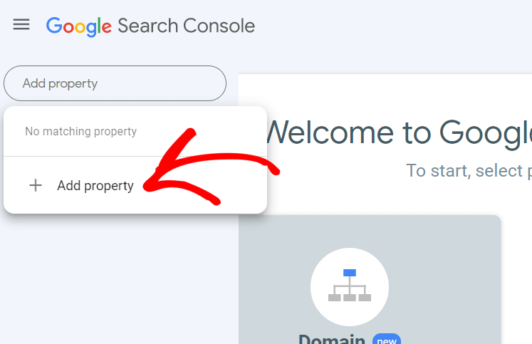 Add a Property to Search Console