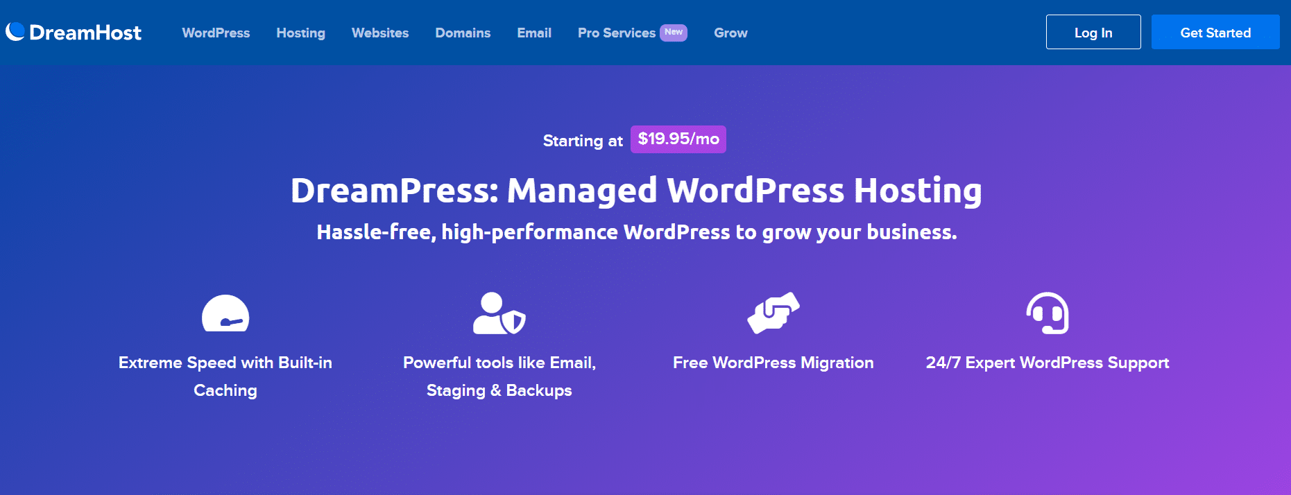 dreampress managed hosting wordpress