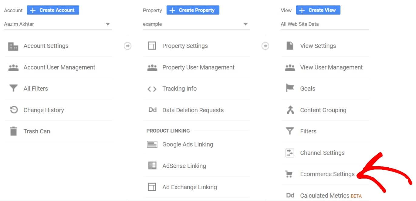 ecommerce-settings