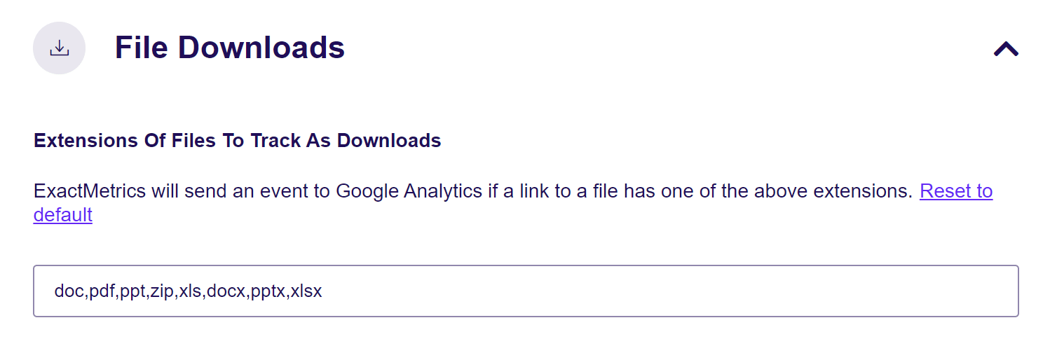 file download settings
