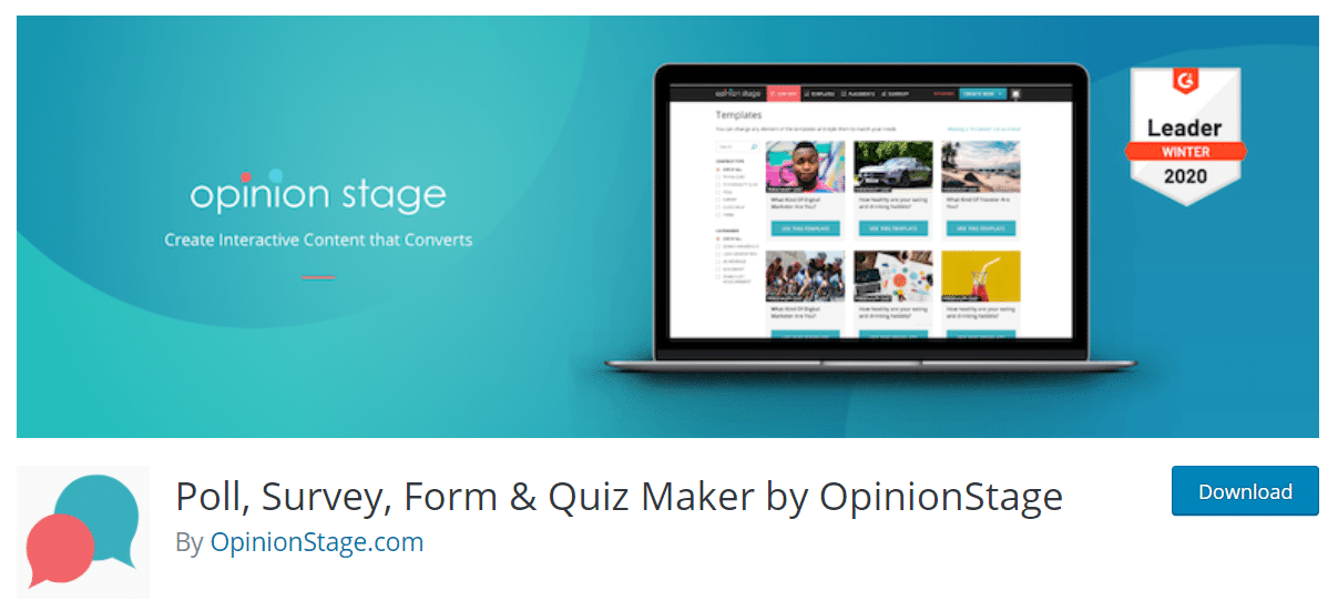 poll survey form and quiz maker plugin for wordpress