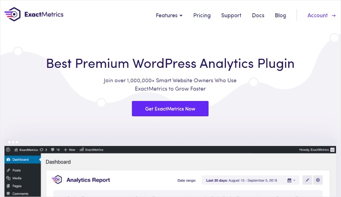 exactmetrics best premium wordpress analytics plugin