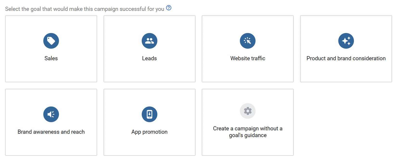 select ads goal