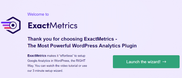 welcome-exactmetrics-launch-wizard