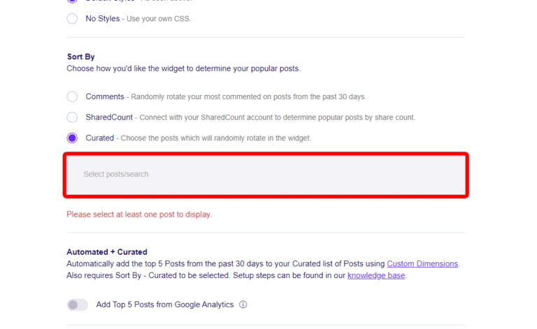 Sort New Posts How to use the Sort By Options in Popular Posts - ExactMetrics