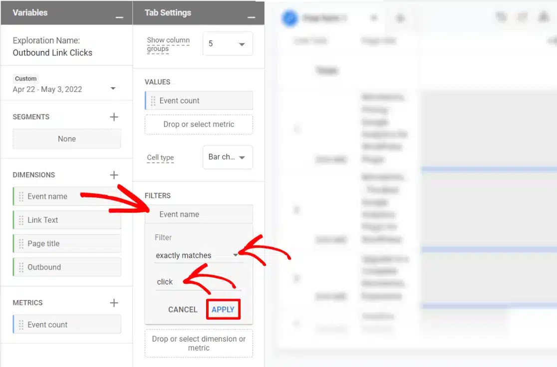 GA4 outbound links filter details event name - how to track outbound links in google analytics