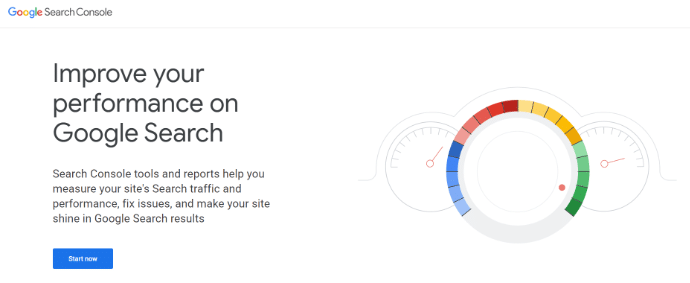 start now search console