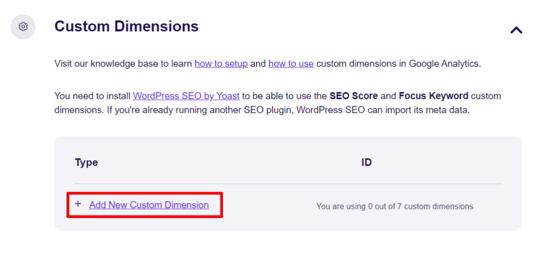 Custom Dimensions in ExactMetrics