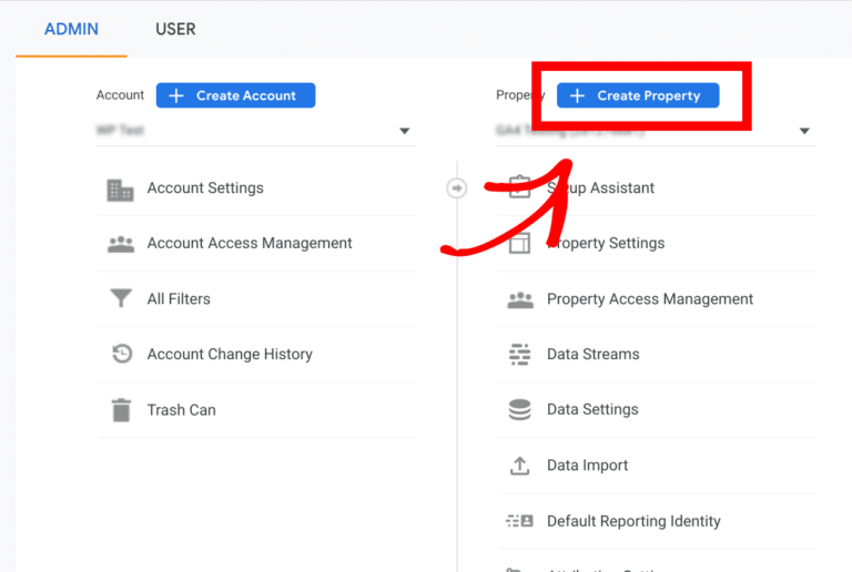 how to add google analytics property