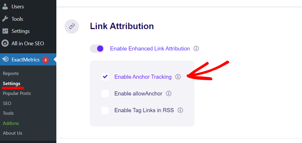 Enhanced Link Attribution and Anchor Tracking