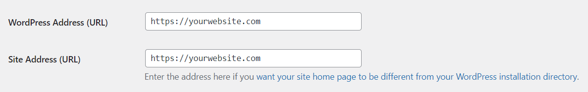 Set preferred URL