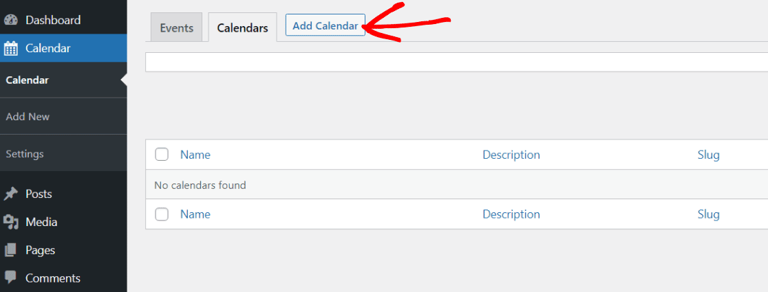 Add a Calendar in Sugar Calendar