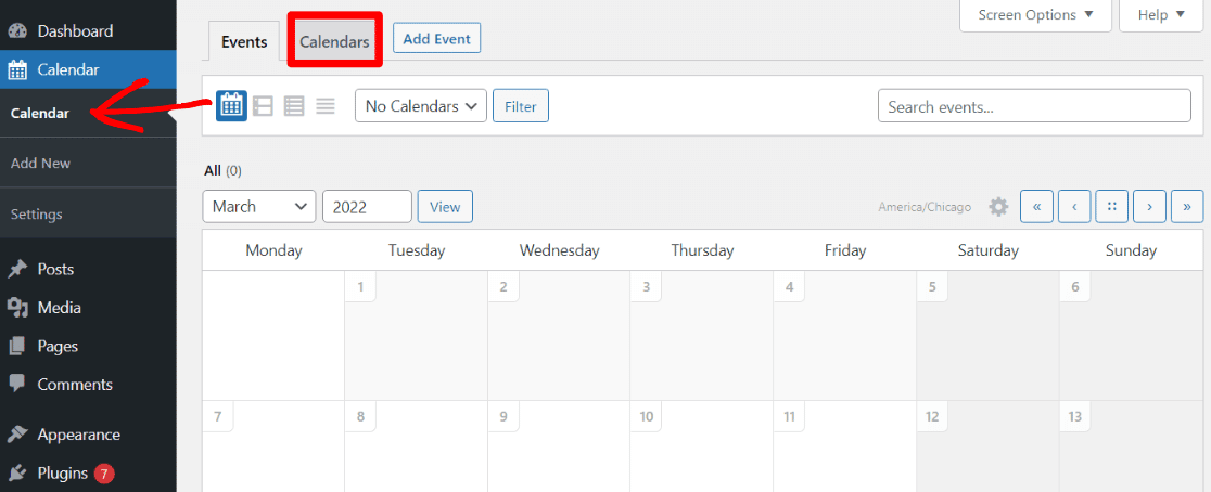 Create a Calendar in Sugar Calendar