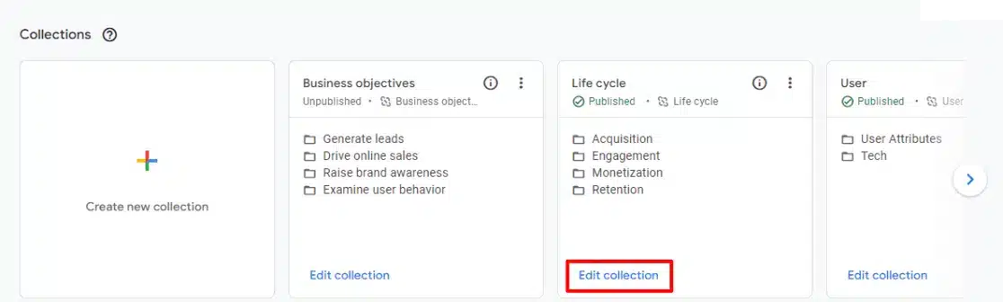 Search Console collection in Google Analytics 4