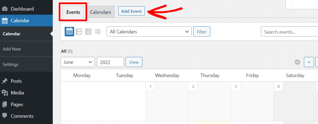 Add an event to Sugar Calendar