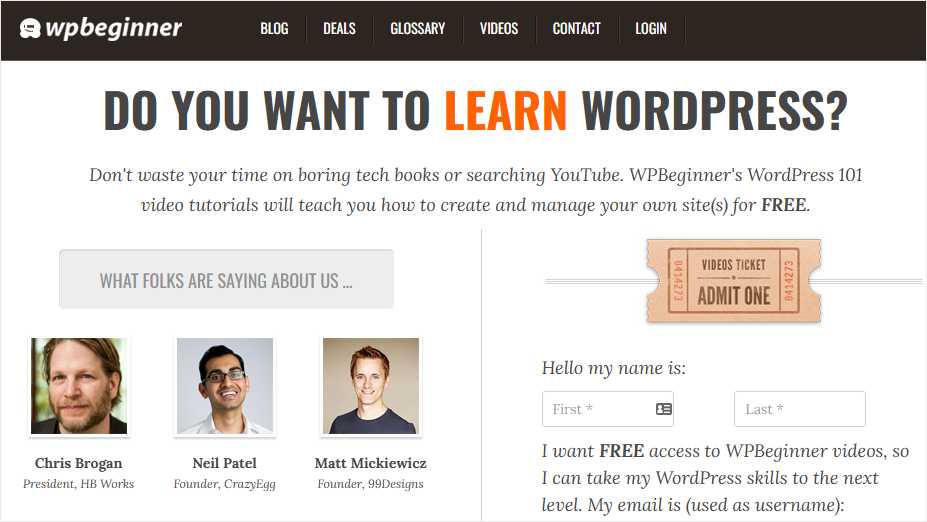 WPBeginner WordPress Tutorial Videos