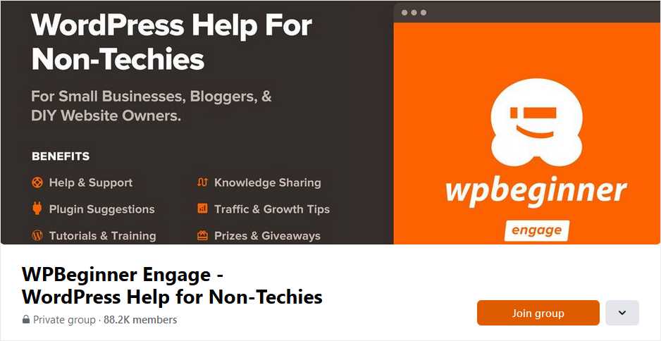 WPBeginner Engage WordPress Support