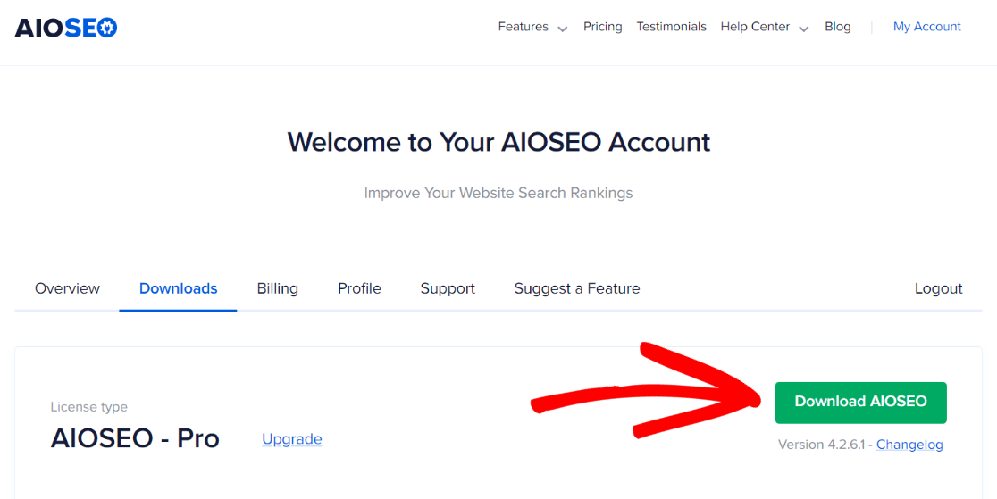 Download AIOSEO Pro Plugin