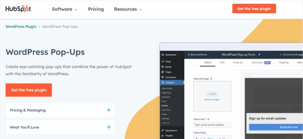 HubSpot Popup Plugin for WordPress