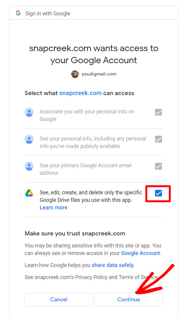 Authorize Google Drive