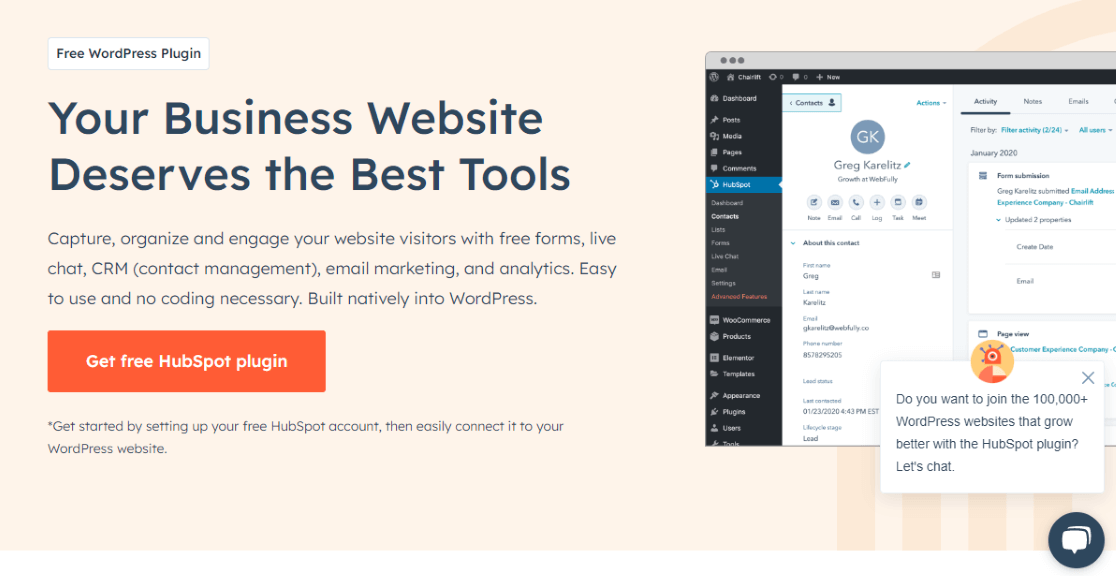 HubSpot WordPress Plugin