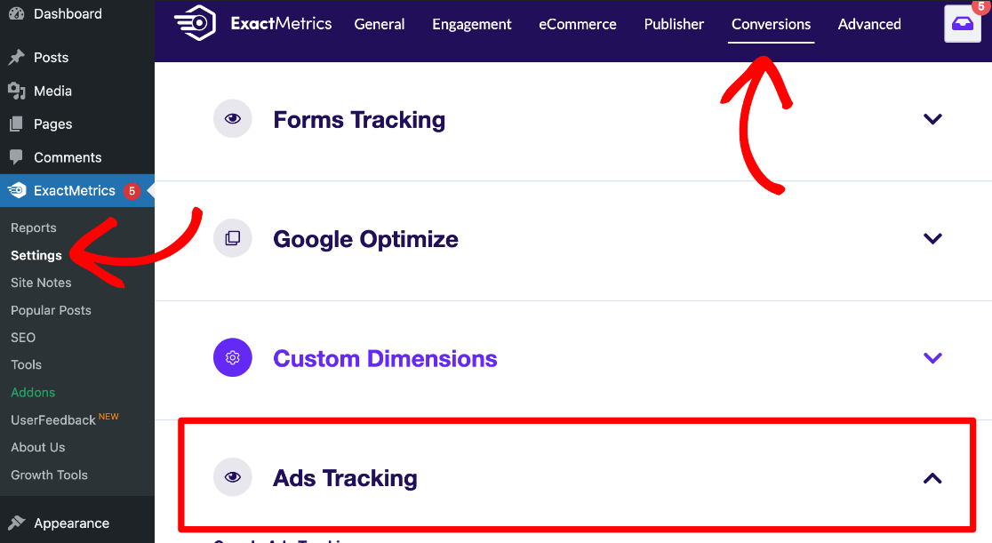 EM Conversions - Ads Tracking