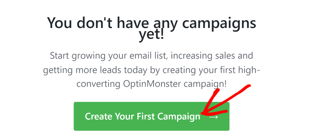 OptinMonster - create your first campaign