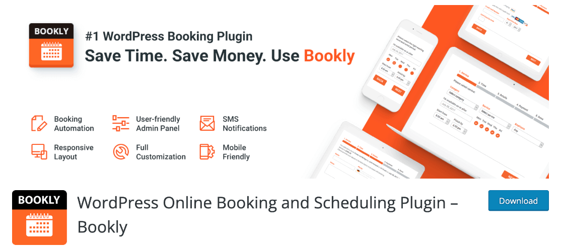 Bookly - booking plugin WordPress