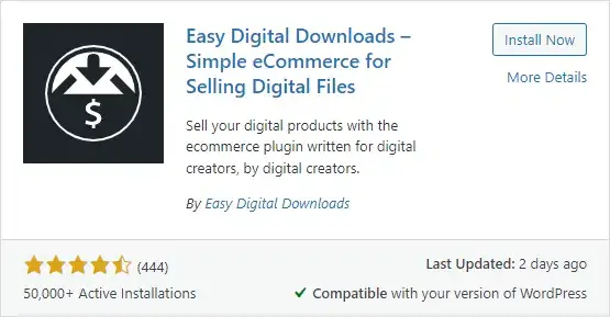 Easy Digital Downloads wordpress plugin