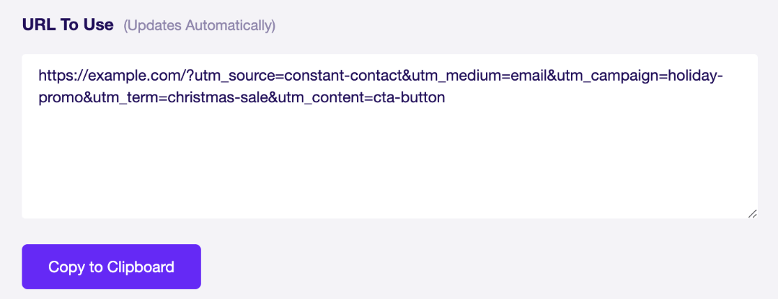 ExactMetrics UTM parameters example campaign URL