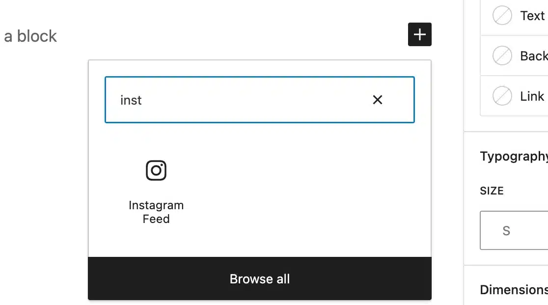 Embed Instagram Feed with block editor WordPress