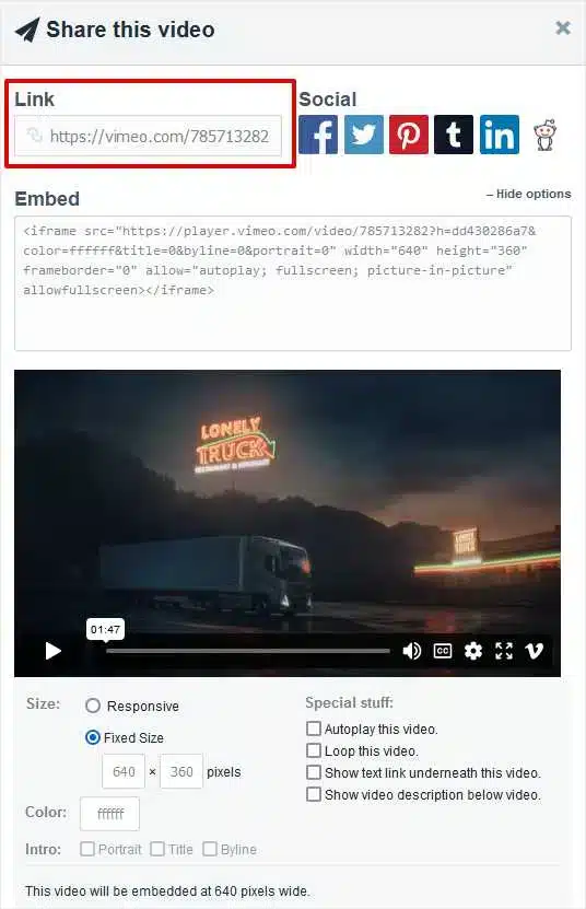 Embed video to WordPress from Vimeo
