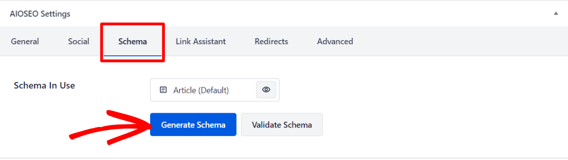 Generating Article schema in AIOSEO