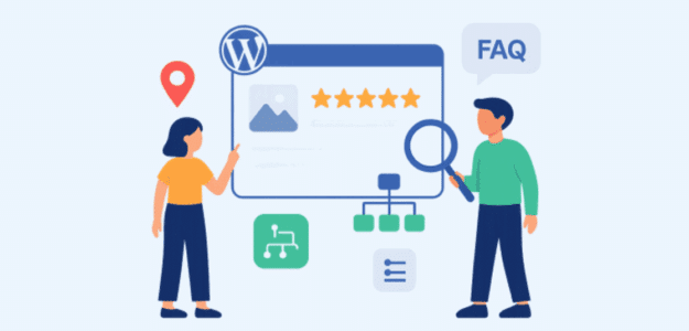 Schema markup in WordPress featured image