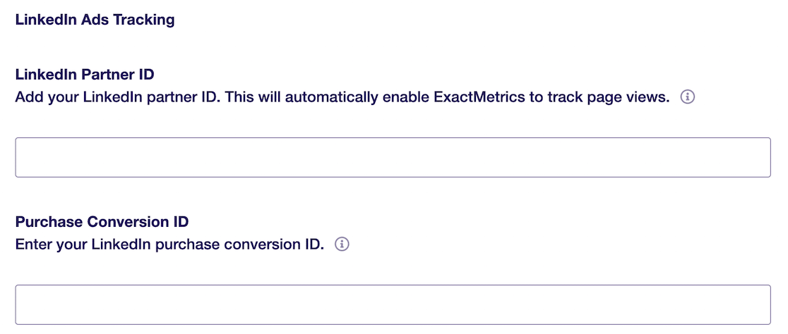 LinkedIn Ads Tracking in EM