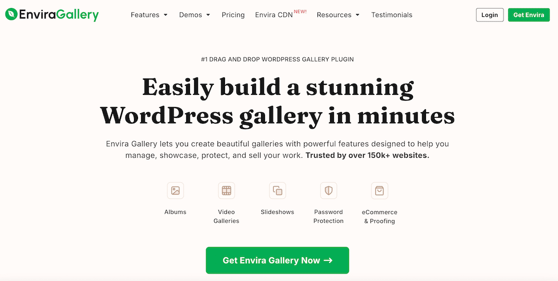 Envira Gallery homepage