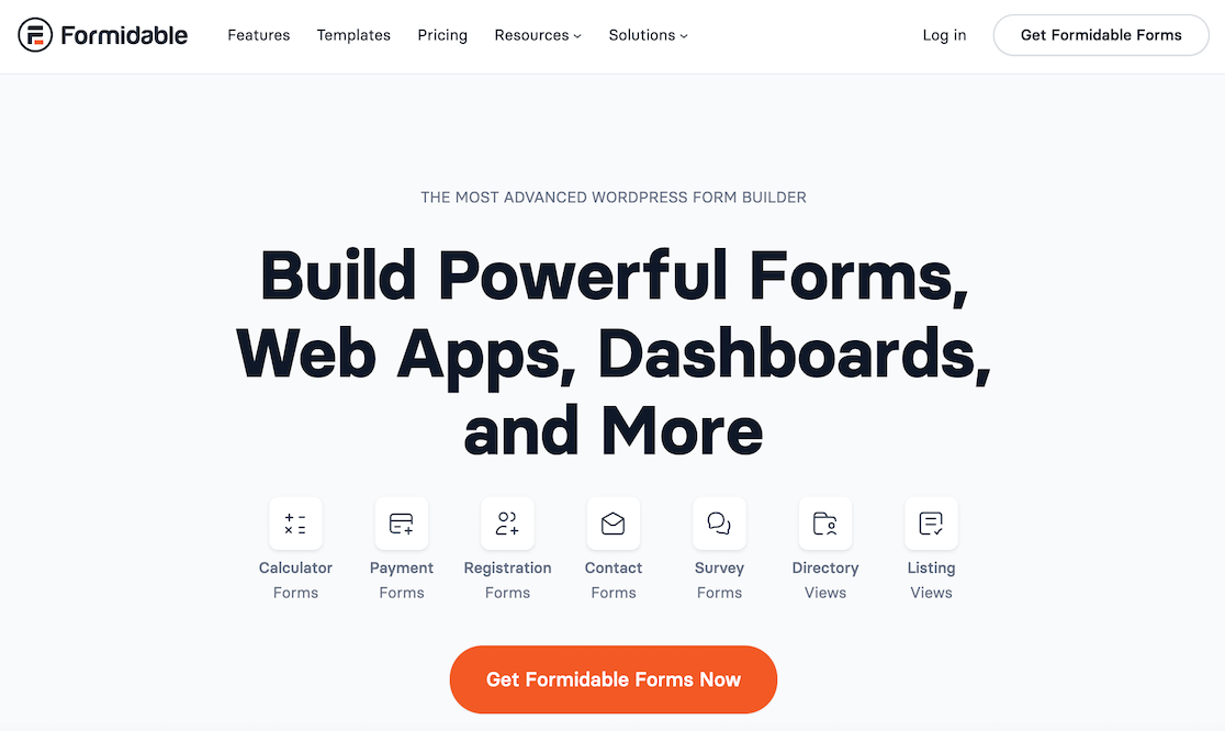 Formidable Forms homepage